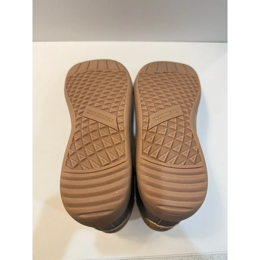 HOBIBEAR Leather Barefoot Boots Zero-Drop Minimalist Wide Width Shoes 42 Unisex